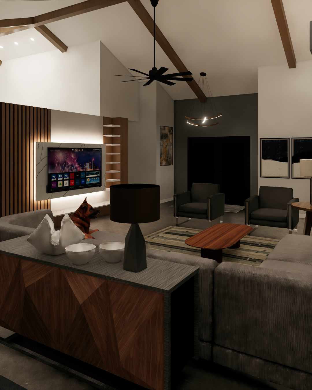 Living Spaces rendering by Alexander Sawinko