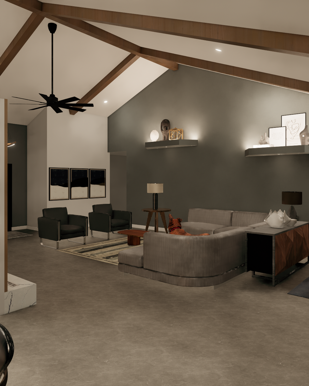 Living Spaces rendering by Alexander Sawinko