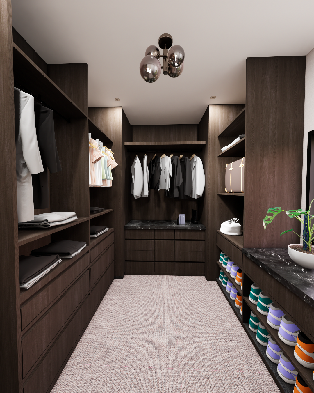 Wardrobe Room II rendering by Alexander Sawinko