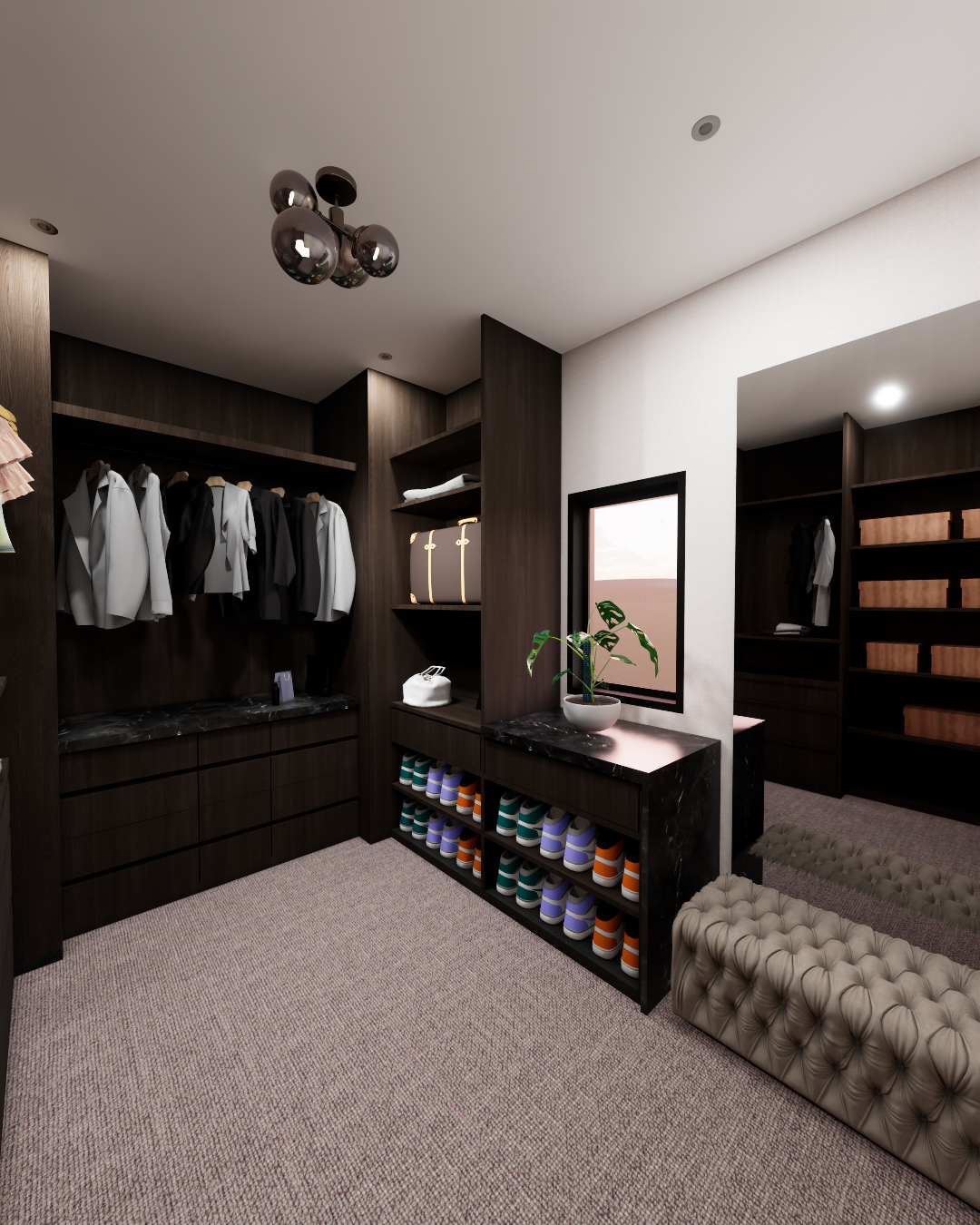 Wardrobe Room II rendering by Alexander Sawinko