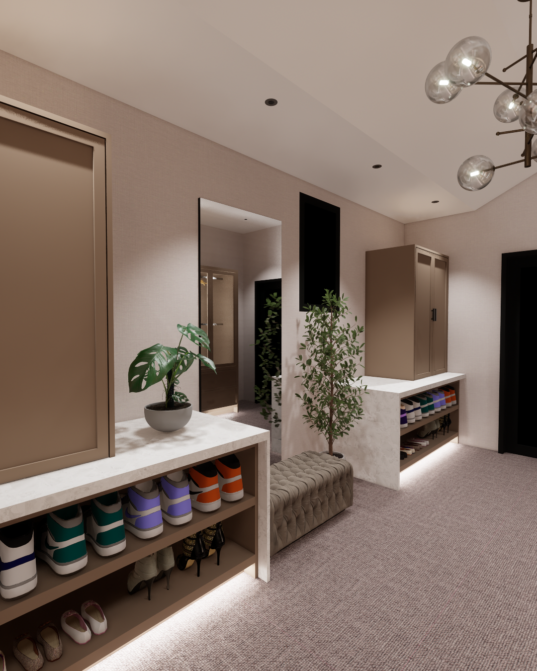 Walk-In & Wardrobe rendering by Alexander Sawinko
