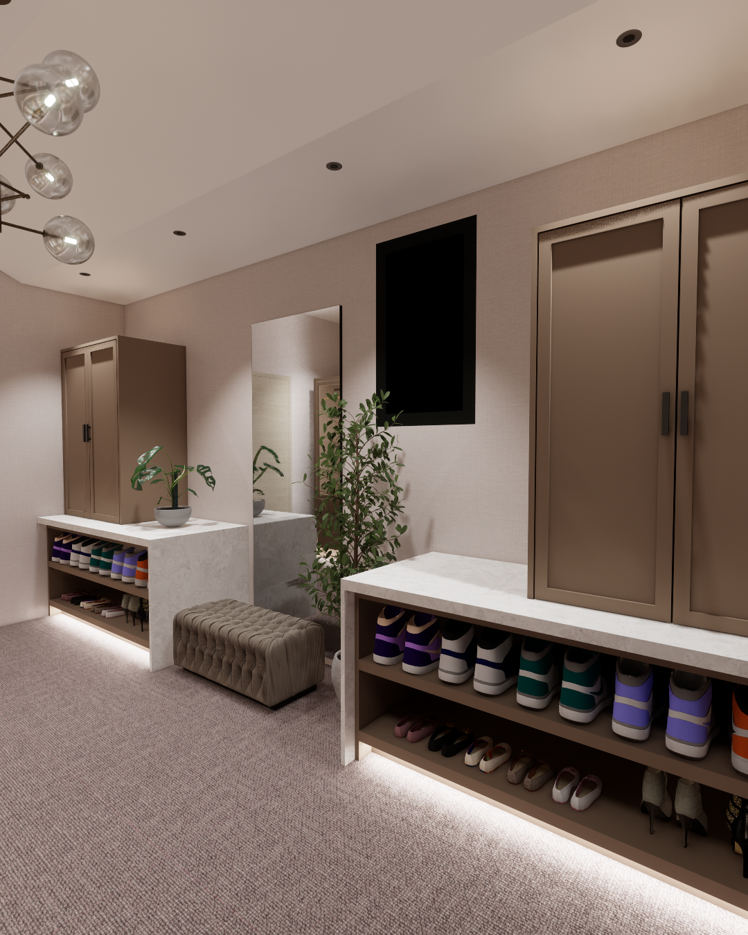 Walk-In & Wardrobe rendering by Alexander Sawinko