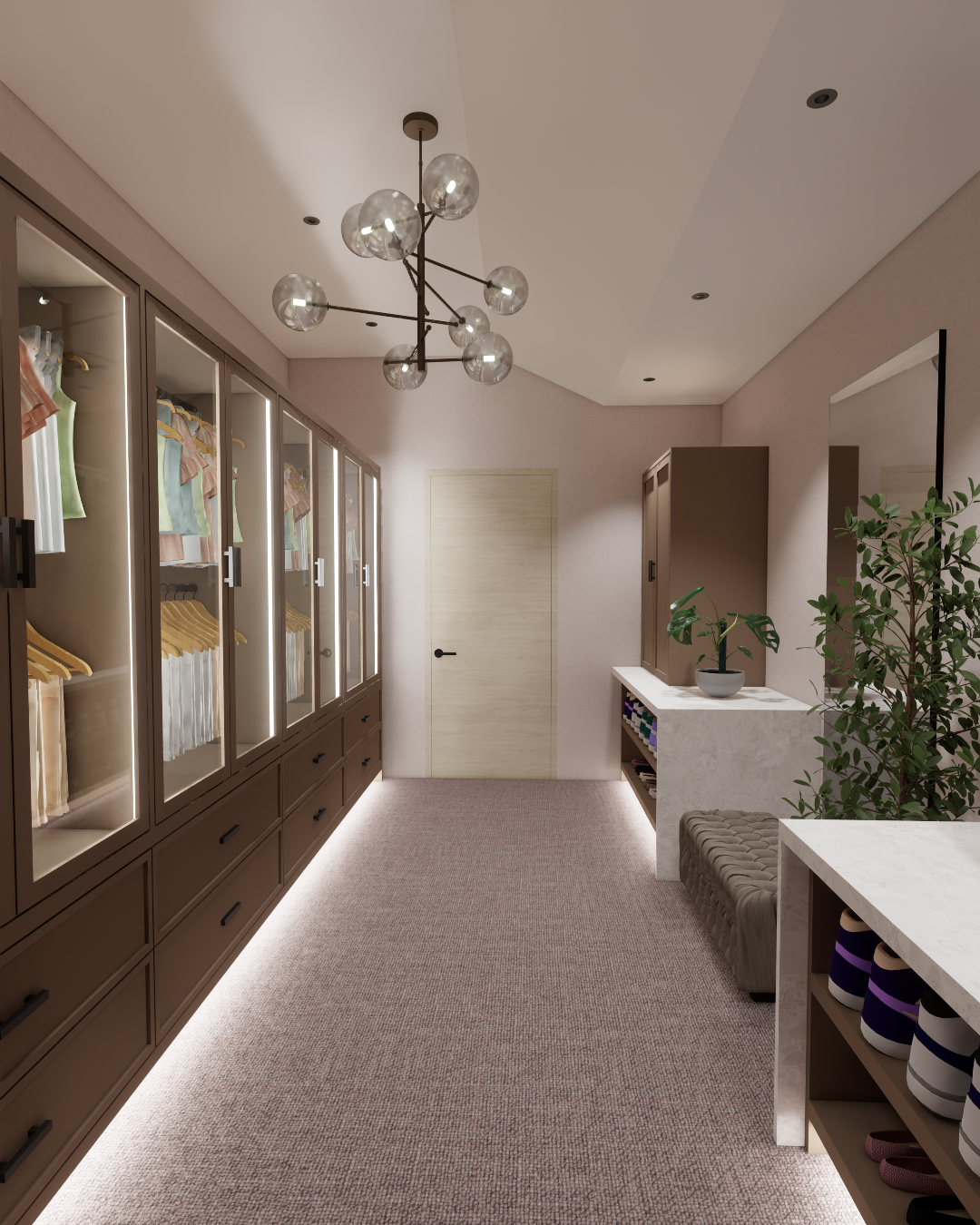Walk-In & Wardrobe rendering by Alexander Sawinko